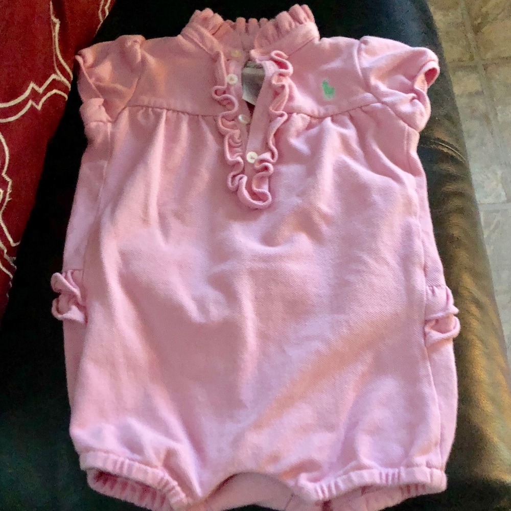 RALPH LAUREN PINK BABY GIRL OUTFIT SIZE:9 MNTH
